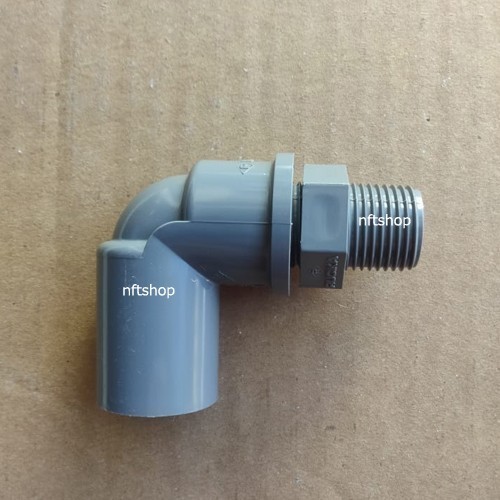 Knee / Elbow Pvc Dengan Drat Luar 3/4 Inch