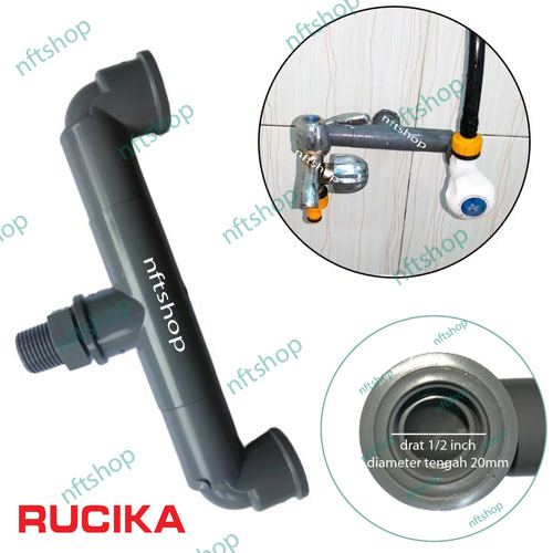 Sambungan Cabang Kran Air Drat Dalam 1/2 Inch