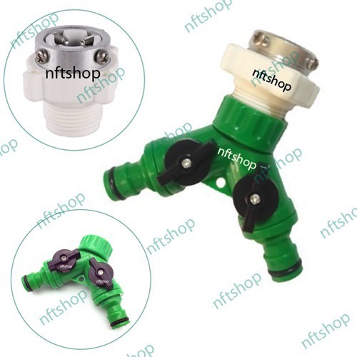 Sambungan Kran Polos Universal Cabang 2 Quick Release
