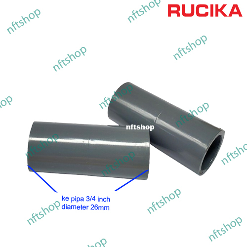 Sock Socket Sok Sambungan Pipa Polos 3/4 Inch
