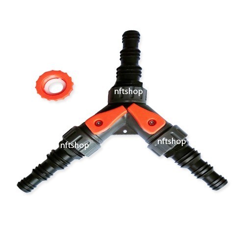Splitter Kran Valve Universal Sambung Selang 1/2 5/8 3/4 Inch